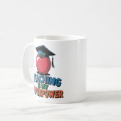 Teaching Is My Superpower Funny Teacher Coffee Mug Kaffeetasse (Vorderseite Links)
