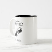 Teaching Language Arts My True Calling Educator Zweifarbige Tasse (Vorderseite Links)