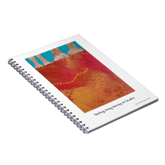 Teaching, loving, learning on Country note book Notizblock (Rechte Seite)