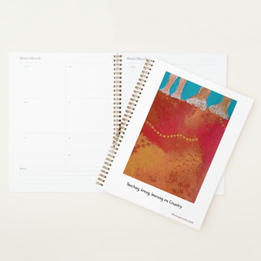 Teaching, loving, learning on Country note book Planer (Anzeige)