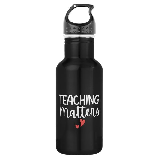 'Teaching Matters' Teacher Appreciation Gift Edelstahlflasche (Vorderseite)