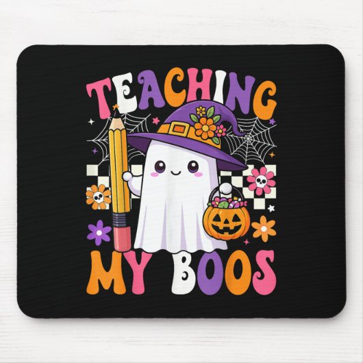 Teaching My Boos Ghost Teacher Cute Pencil Hallowe Mousepad (Vorne)