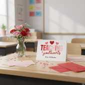 Teaching Sweethearts Custom Teacher Valentine  Karte