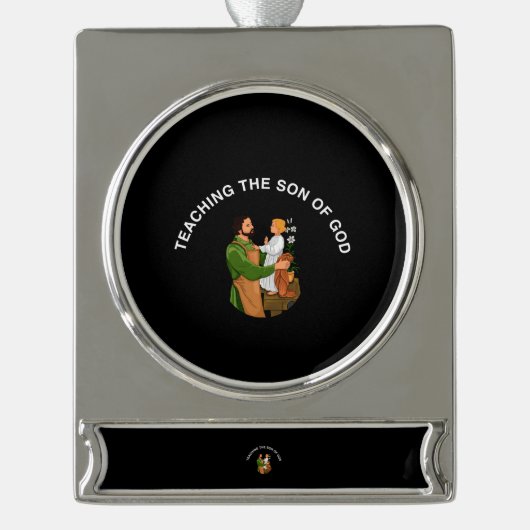 TEACHING THE SON OF GOD Banner-Ornament SILBER (Vorderseite)