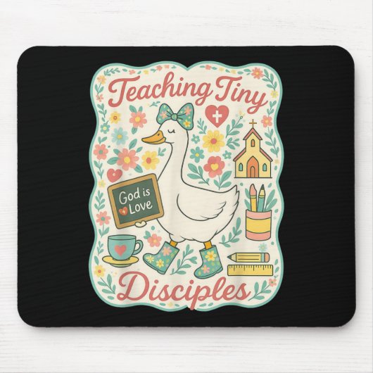 Teaching Tiny Disciples Christian Bible Teacher Go Mousepad (Vorne)