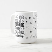 Teaching With Passion - Motivational Teacher Kaffeetasse (Vorderseite Links)