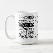 Teaching With Passion - Motivational Teacher Kaffeetasse (Links)