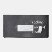 Teaching Work Heart Chalkboard Class Decoration Schreibtischunterlage (Tastatur & Maus)
