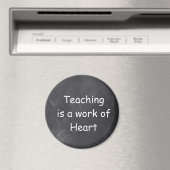 Teaching Work Heart Chalkboard Design Geschenk Ide Magnet (In Situ (Geschirrspüler))