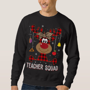 Teachsquad Christmas Funny Reindeer Lehrerin Xma Sweatshirt