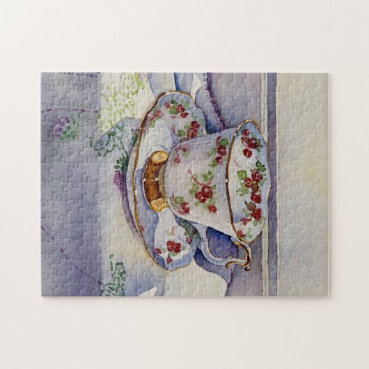 Teacup 1799 auf Leinen Puzzle (Horizontal)