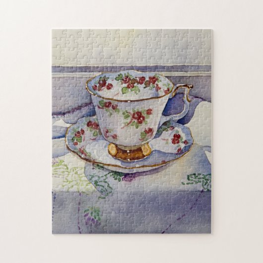 Teacup 1799 auf Leinen Puzzle (Vertikal)