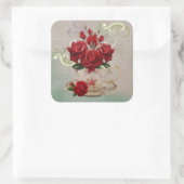 Teacup 3 Aufkleber (Tasche)