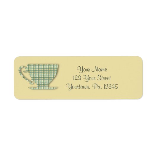Teacup Address Label (Vorne)