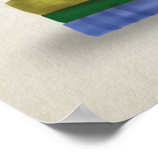 Teacup and Books Poster (Ecke)