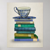 Teacup and Books Poster (Vorne)