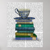 Teacup and Books Poster (Vorne)