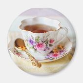 Teacup and Gold Teaspoon Magnet (Vorne)