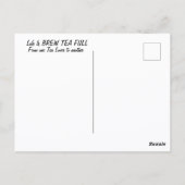 Teacup and Tea Blätter Herz-Fotografie Postkarte (Rückseite)