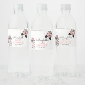 Teacup & Blume Babydusche Wasser Flasche Etikett (Flaschen)