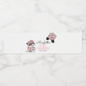 Teacup & Blume Babydusche Wasser Flasche Etikett (Einzelnes Label)