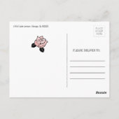 Teacup & Blume Kinderdusche Danke Postcard Postkarte (Rückseite)