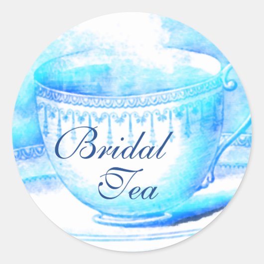 Teacup Bridal Stickers (Vorderseite)