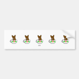 Teacup Chihuahua Autoaufkleber