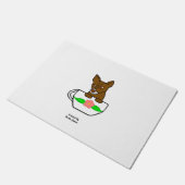 Teacup Chihuahua Door Mat Fußmatte (Schrägansicht)
