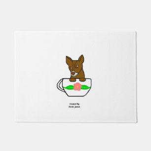 Teacup Chihuahua Doormat Fußmatte