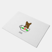Teacup Chihuahua Doormat Fußmatte (Schrägansicht)
