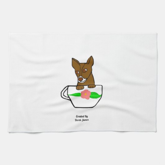 Teacup Chihuahua Küchentücher (Horizontal)