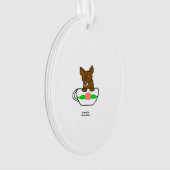 Teacup Chihuahua Oval Ornament (Vorderseite)