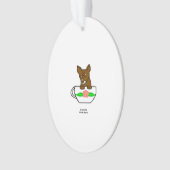 Teacup Chihuahua Oval Ornament (Vorderseite)