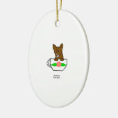 Teacup Chihuahua Oval Ornament (Links)
