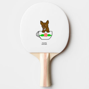 Teacup Chihuahua Ping Pong Paddle Tischtennis Schläger