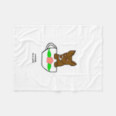 Teacup Chihuahua Small Fleece Blanket (Vorderseite (Horizontal))