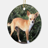 Teacup-Chihuahua-Welpe Keramikornament (Links)