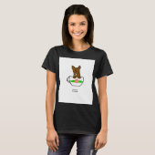 Teacup Chihuahua Women's Black Basic T Shirt (Vorne ganz)