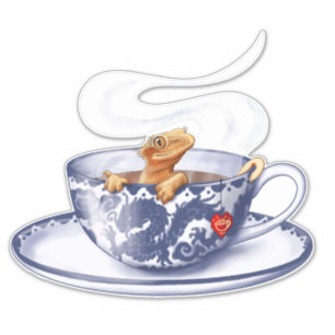 Teacup Crested Gecko Sticker