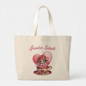 Teacup Cuties Jumbo Stoffbeutel (Rückseite)