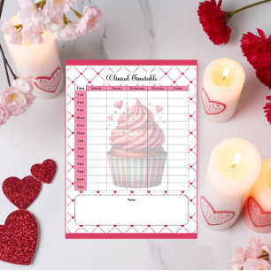 Teacup Cuties _ Klinischer Zeitplan Notizblock