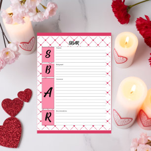 Teacup Cuties _ Pflege-SBAR-Blatt Notizblock