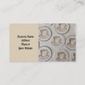 Teacup Drop in Visitenkarte (Rückseite)