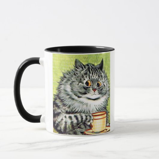 Teacup-Katze durch Louis Wain Tasse (Links)