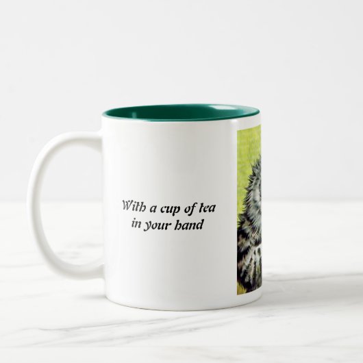 Teacup-Katze durch Louis Wain Zweifarbige Tasse (Links)