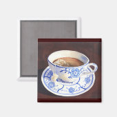 Teacup mit Teabag Magnet (Vorderseite/Rückseite)