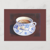 Teacup mit Teabag Postkarte (Vorderseite)