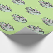 Teacup-Opossum! Geschenkpapier (Ecke)