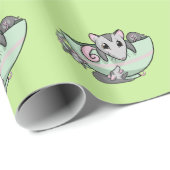Teacup-Opossum! Geschenkpapier (Rolleneckpunkt)